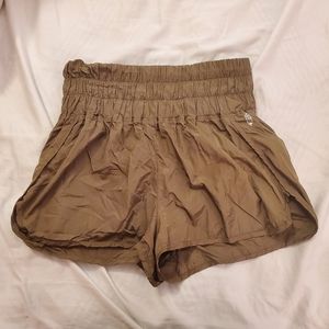 FREE PEOPLE OLIVE/BROWN SHORTS